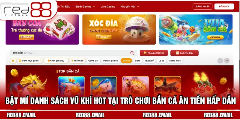 Bật mí danh sách vũ khí hot tại trò chơi bắn cá ăn tiền hấp dẫn